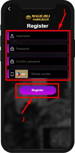 123Jili Register step 3