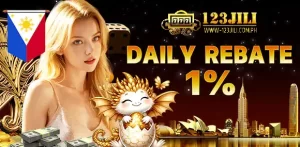 DAILY REBATE 1% - 123JILI CASINO