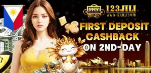 First Deposit Cashback On 2nd-Day